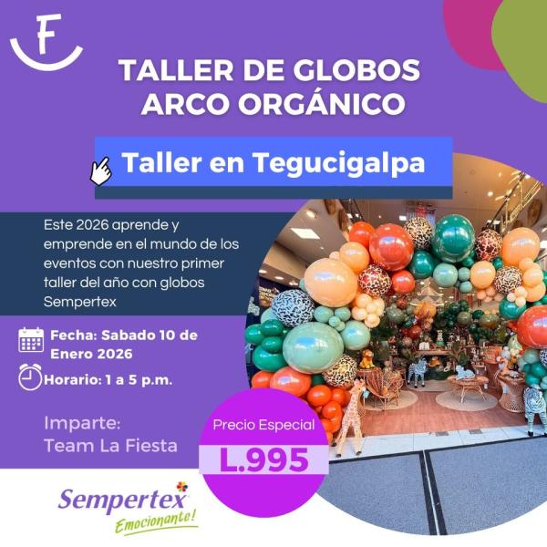 Taller de decoración con globos Sempertex nivel básico 