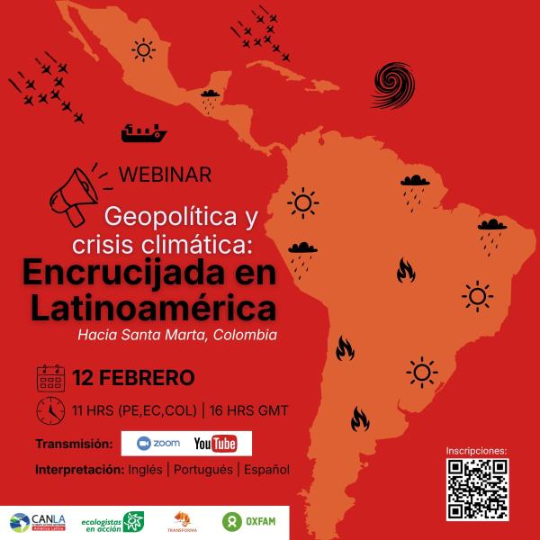 Webinar: "Geopolítica y crisis climática: encrucijada en Latinoamérica"