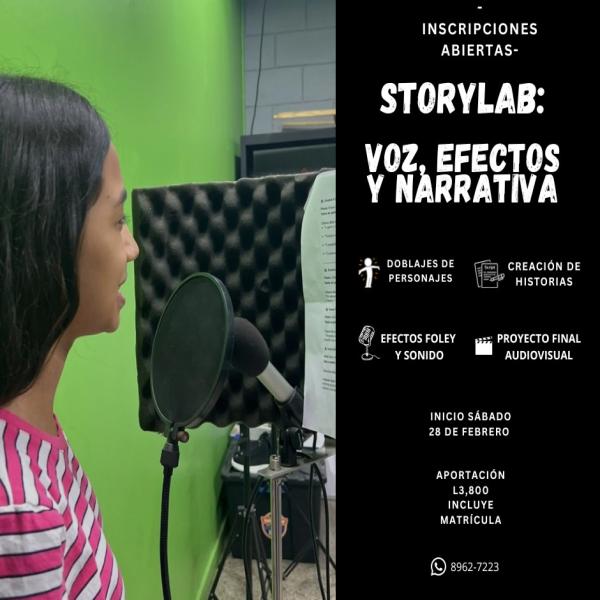Inscripciones abiertas: Taller de STORYLAB: Voz, efectos y Narrativa 