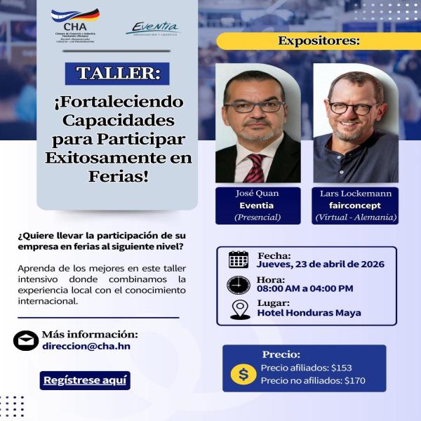 Taller presencial: “Fortaleciendo Capacidades para Participar Exitosamente en Ferias